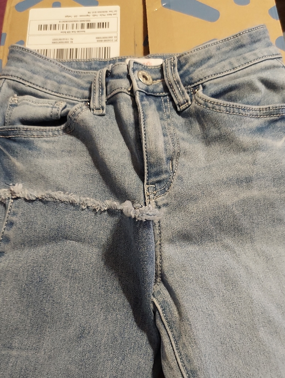 Light Wash Girls Jeans - Casual High-Rise Denim